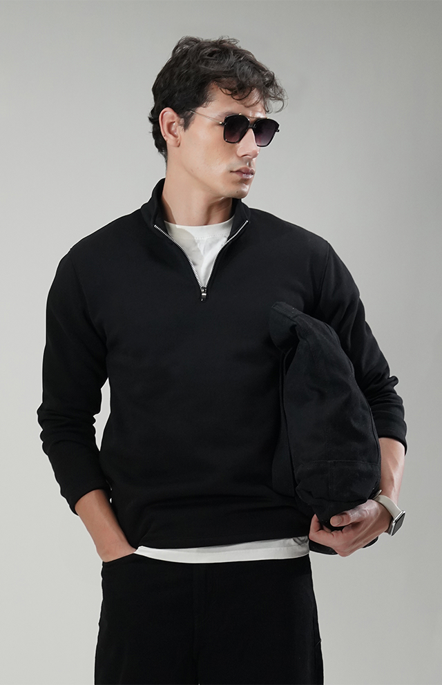 Cozy Polo Sweatshirt For Men