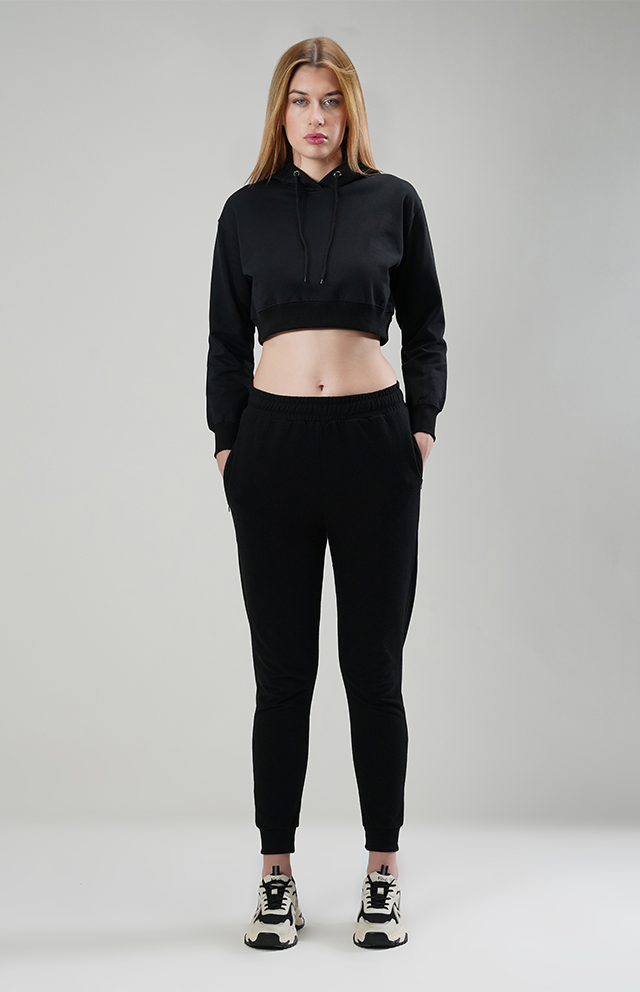 Steezy Cropped Hoodie